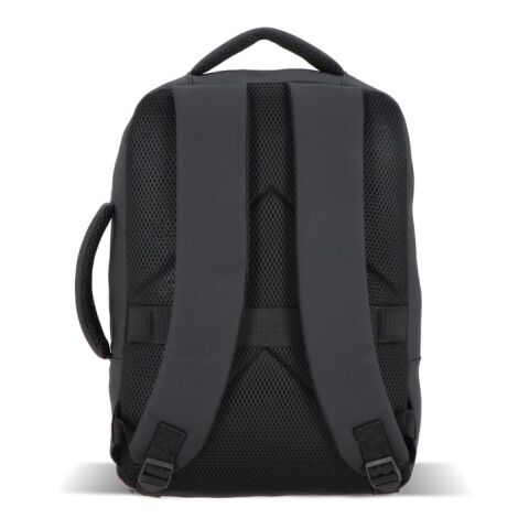 PU Osaka Laptop-Rucksack 30 x 14 x 42 cm 15 l schwarz | Digital Transferdruck | Fach | 150 mm x 220 mm