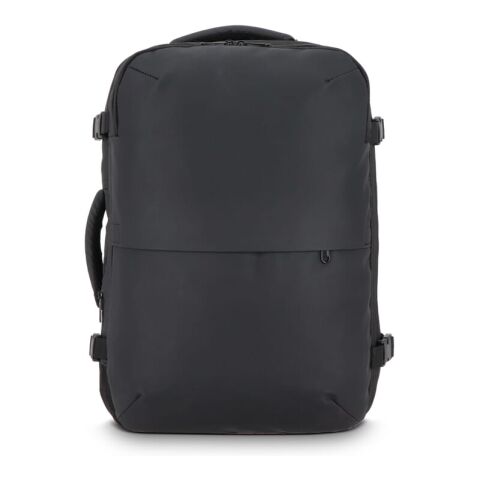 PU-beschichteter Dalston-Rucksack Vakuumrucksack 30 x 15 x 45 cm 20 l Schwarz | Digital Transferdruck | Vorderseite unten | 120 mm x 100 mm