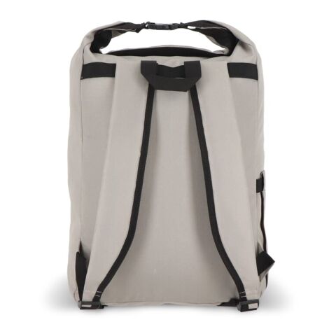R-PET 600D Rolltop-Rucksack 20L Grau | ohne Werbeanbringung | Nicht verfügbar | Nicht verfügbar