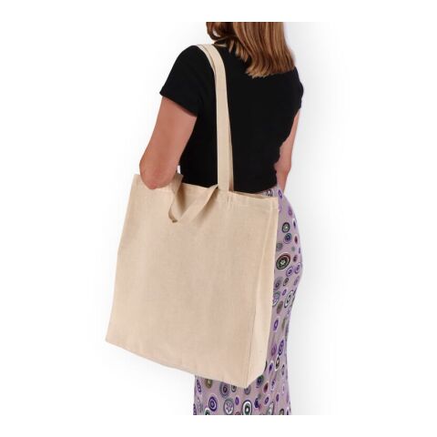 Tragetasche aus Baumwolle OEKO-TEX® 38 x 10 x 42cm 140g/m² Ecru | ohne Werbeanbringung | Nicht verfügbar | Nicht verfügbar