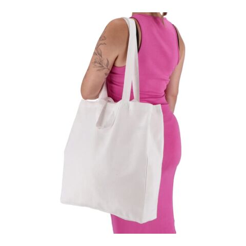 Tragetasche aus Baumwolle OEKO-TEX® 38 x 10 x 42cm 140g/m² Weiss | ohne Werbeanbringung | Nicht verfügbar | Nicht verfügbar