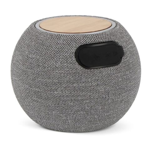 5W Lautsprecher &amp; 15W drahtloses Ladegerät R_PET &amp; Bamboo Grau | ohne Werbeanbringung | Nicht verfügbar | Nicht verfügbar | Nicht verfügbar