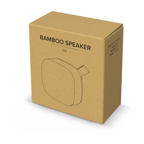 Bamboo Wireless Speaker 5W Natur