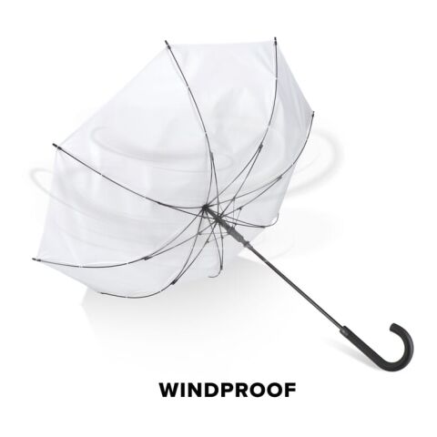Verdure 190T Pongee 23" Winddichter Hakenschirm Auto open Weiss | ohne Werbeanbringung | Nicht verfügbar | Nicht verfügbar