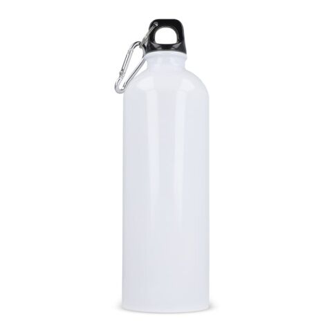 R-Edelstahl einwandige Flasche mit Karabiner 750ml Weiss | ohne Werbeanbringung | Nicht verfügbar | Nicht verfügbar