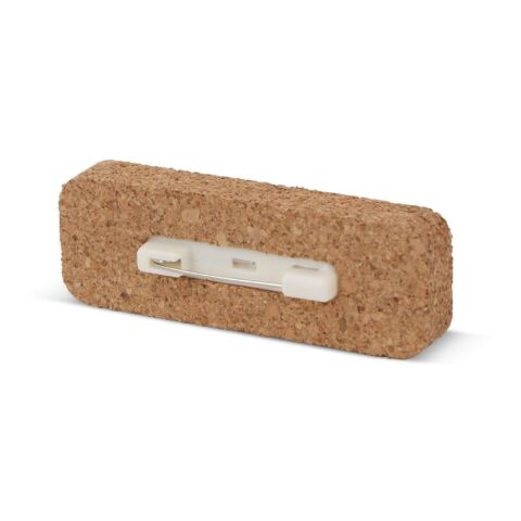 Namensschild Kork mit Anstecknadel Natur | ohne Werbeanbringung | Nicht verfügbar | Nicht verfügbar | Nicht verfügbar