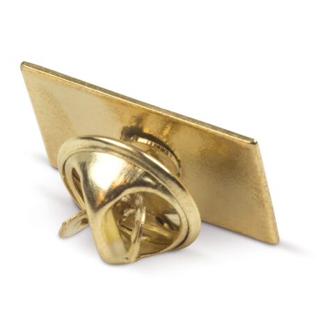 Metall Pin rechteckig 19x13mm Gold | ohne Werbeanbringung | Nicht verfügbar | Nicht verfügbar | Nicht verfügbar