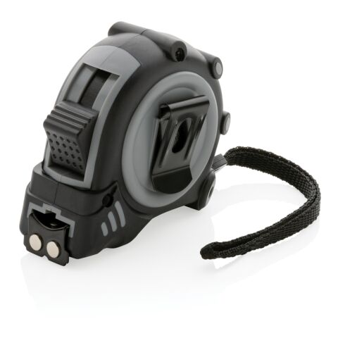 Grip 5m/19mm Maßband aus RCS recyceltem Kunststoff grau-schwarz | ohne Werbeanbringung | Nicht verfügbar | Nicht verfügbar