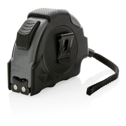 Auto-Stop-Maßband aus recyceltem Kunststoff, 8m/25mm schwarz | ohne Werbeanbringung | Nicht verfügbar | Nicht verfügbar