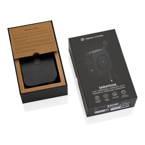 Urban Vitamin Saratoga 5-in-1 universal Charger schwarz | ohne Werbeanbringung | Nicht verfügbar | Nicht verfügbar