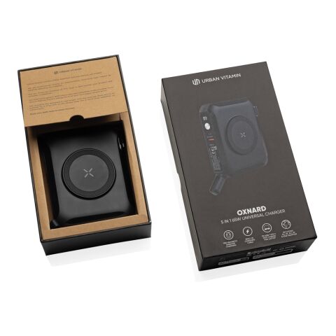 Urban Vitamin Oxnard 5-in-1 65W Universal-Ladegerät schwarz | ohne Werbeanbringung | Nicht verfügbar | Nicht verfügbar