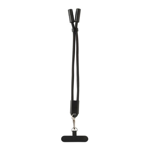 LoopAmp 60W Handgelenksband für Smartphones aus RCS rPET schwarz | ohne Werbeanbringung | Nicht verfügbar | Nicht verfügbar