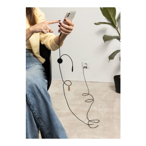 Terra 3 Meter 4-in-1-Kabel aus RCS recyceltem PET grau | ohne Werbeanbringung | Nicht verfügbar | Nicht verfügbar