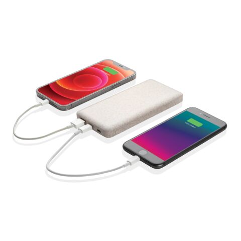 10.000 mAh Weizenstroh Powerbank braun | ohne Werbeanbringung | Nicht verfügbar | Nicht verfügbar