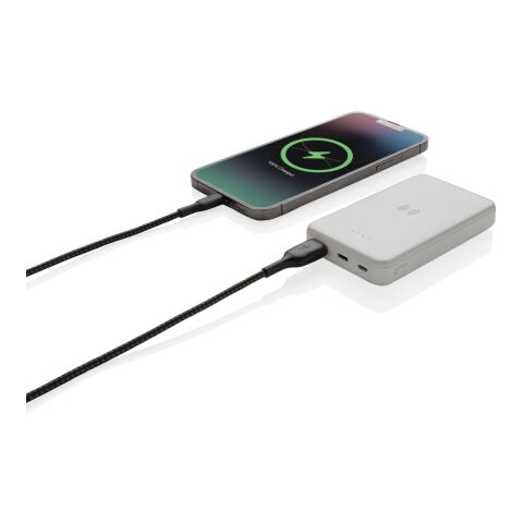 5.000mAh 5W Wireless Powerbank aus RCS recyceltem Kunststoff weiß | ohne Werbeanbringung | Nicht verfügbar | Nicht verfügbar