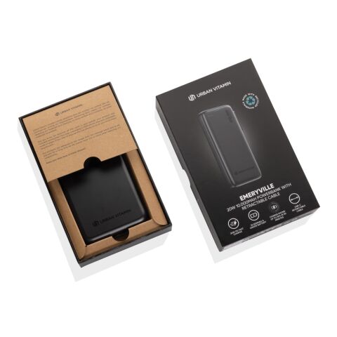 Urban Vitamin Emeryville 20W 10.000 mAh Powerbank schwarz | ohne Werbeanbringung | Nicht verfügbar | Nicht verfügbar