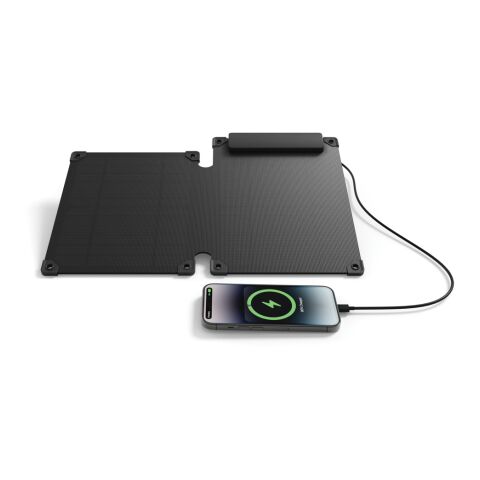 Solarpulse 10W tragbares Solarmodul aus RCS rPlastik schwarz | ohne Werbeanbringung | Nicht verfügbar | Nicht verfügbar