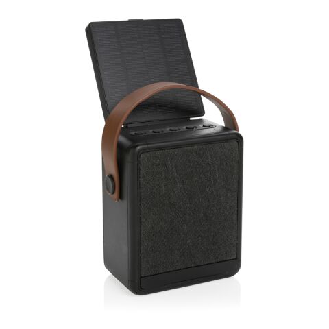 Skywave 12W Solar-Lautsprecher aus RCS recyceltem Kunststoff schwarz | ohne Werbeanbringung | Nicht verfügbar | Nicht verfügbar