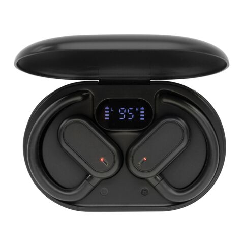 Fitsound TWS-Ohrhörer aus RCS recyceltem Kunststoff schwarz | ohne Werbeanbringung | Nicht verfügbar | Nicht verfügbar