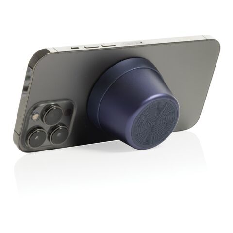 Nivio magnetischer 5W-Speaker aus RCS recyceltem Aluminium blau | ohne Werbeanbringung | Nicht verfügbar | Nicht verfügbar