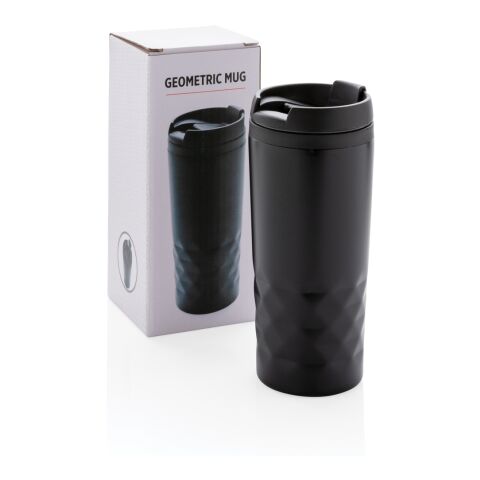Stainless-Steel geometrischer Becher schwarz | ohne Werbeanbringung | Nicht verfügbar | Nicht verfügbar | Nicht verfügbar