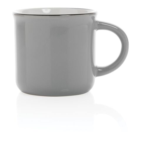 Vintage Keramiktasse grau