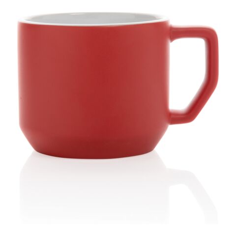 Moderne Keramiktasse rot | ohne Werbeanbringung | Nicht verfügbar | Nicht verfügbar