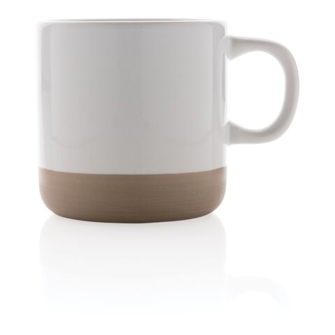 Becher aus glasiertem Keramik, 360ml weiß | ohne Werbeanbringung | Nicht verfügbar | Nicht verfügbar