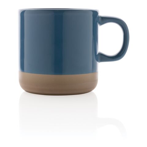 Becher aus glasiertem Keramik, 360ml blau | ohne Werbeanbringung | Nicht verfügbar | Nicht verfügbar