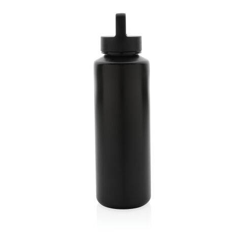Wasserflasche mit Henkel aus RCS Recyclet PPb schwarz | ohne Werbeanbringung | Nicht verfügbar | Nicht verfügbar