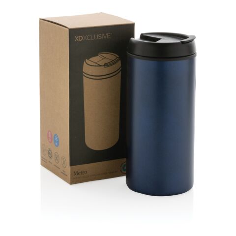 Metro Becher aus RCS recyceltem Stainless-Steel blau | ohne Werbeanbringung | Nicht verfügbar | Nicht verfügbar