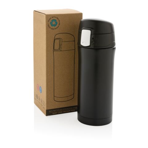 Easy-Lock Vakuum-Becher aus RCS recyceltem Stainless-Steel schwarz | ohne Werbeanbringung | Nicht verfügbar | Nicht verfügbar