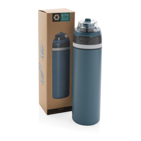 Omni Sip verschließbare Flasche aus RCS-reSteel, 700ml blau | ohne Werbeanbringung | Nicht verfügbar | Nicht verfügbar