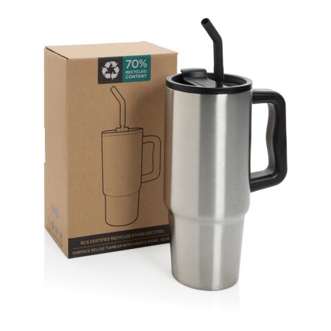 Embrace Deluxe Becher aus RCS recyceltem Edelstahl 900ml silber | ohne Werbeanbringung | Nicht verfügbar | Nicht verfügbar