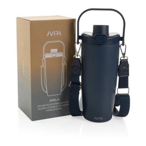 Avira Ayala Crossbody Duosip Becher aus RCS rec. Stahl französisch blau | ohne Werbeanbringung | Nicht verfügbar | Nicht verfügbar