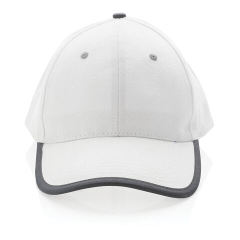 Impact AWARE™ 280gr Brushed rCotton 6 Panel Kontrast-Cap weiß | ohne Werbeanbringung | Nicht verfügbar | Nicht verfügbar | Nicht verfügbar