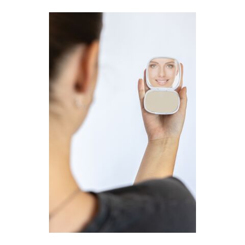 Reflecta Make-Up Spiegel aus RCS rec. ABS weiß | ohne Werbeanbringung | Nicht verfügbar | Nicht verfügbar