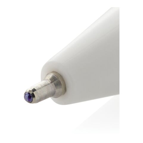 Vibe GRS-zertifizierter rABS-Stift mit Ultra-Glide-Tinte weiß-weiß | ohne Werbeanbringung | Nicht verfügbar | Nicht verfügbar