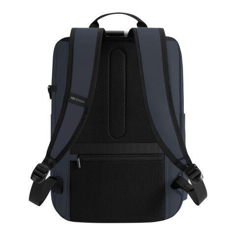 Urban wasserabweisender Anti-Diebstahl Rucksack marineblau meliert-schwarz | ohne Werbeanbringung | Nicht verfügbar | Nicht verfügbar