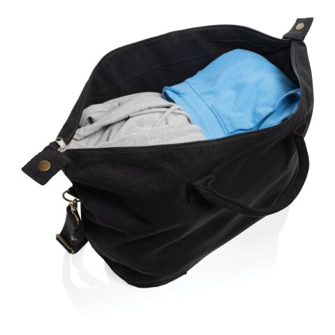 Kezar AWARE™ 500g/m² Wochenendtasche aus recyceltem Canvas schwarz | ohne Werbeanbringung | Nicht verfügbar | Nicht verfügbar | Nicht verfügbar