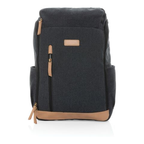 Impact AWARE™ 16 oz. rCanvas 15&quot; Laptop-Rucksack schwarz | ohne Werbeanbringung | Nicht verfügbar | Nicht verfügbar | Nicht verfügbar