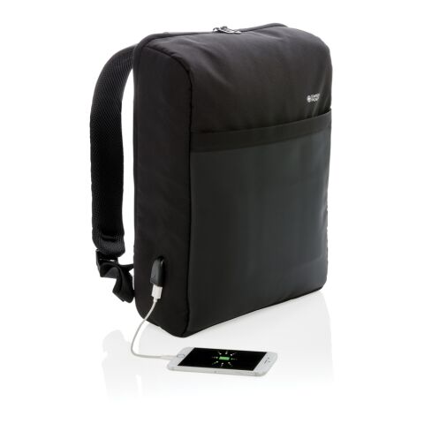 Swiss Peak 15&quot; Anti-Diebstahl RFID &amp; USB Rucksack schwarz | ohne Werbeanbringung | Nicht verfügbar | Nicht verfügbar