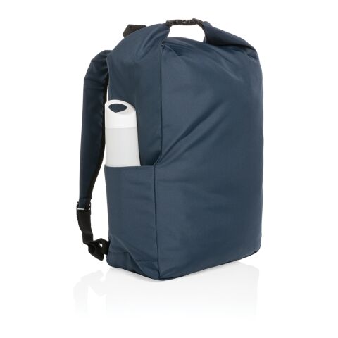 Impact AWARE™ RPET Basic Rolltop-Rucksack marineblau | ohne Werbeanbringung | Nicht verfügbar | Nicht verfügbar | Nicht verfügbar