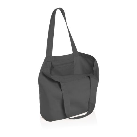 Impact Aware™ 240g/m² rcCanvas Shopper + Tasche, ungefärbt grau | ohne Werbeanbringung | Nicht verfügbar | Nicht verfügbar | Nicht verfügbar
