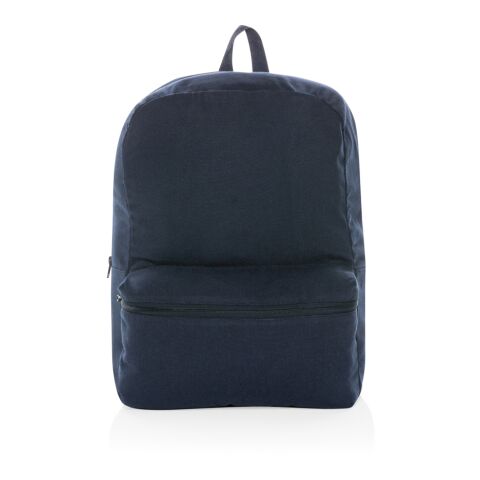 Impact Aware™ 285g/m² Recycled Canvas-Rucksack, ungefärbt marineblau | ohne Werbeanbringung | Nicht verfügbar | Nicht verfügbar | Nicht verfügbar