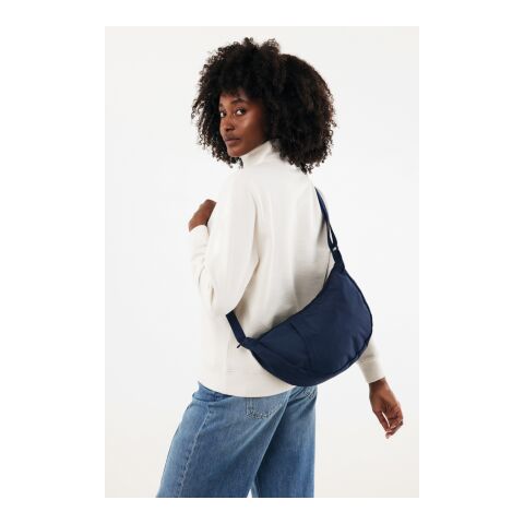 Crescent XL AWARE™ RPET Half-Moon Sling Tasche navy blau | ohne Werbeanbringung | Nicht verfügbar | Nicht verfügbar | Nicht verfügbar
