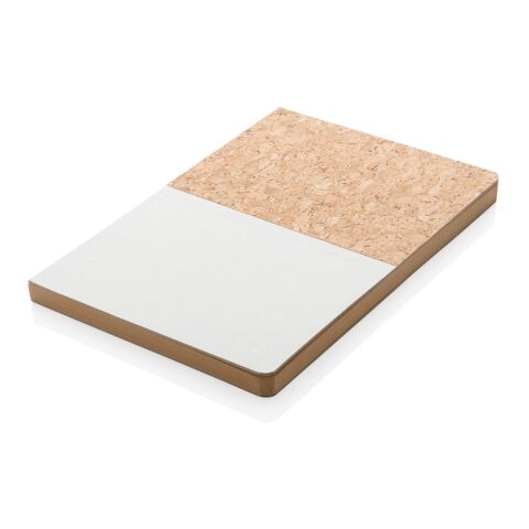 A5 Kork &amp; Kraft Notizbuch grau | ohne Werbeanbringung | Nicht verfügbar | Nicht verfügbar