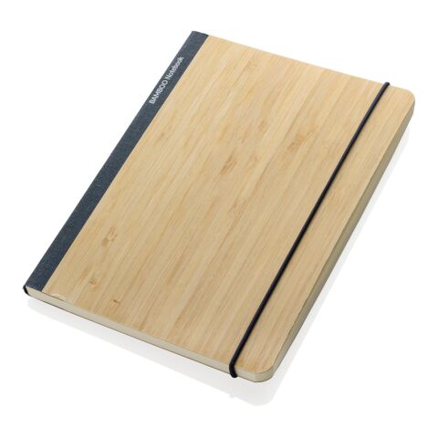Scribe A5 Notibuch aus FSC Bambus blau | ohne Werbeanbringung | Nicht verfügbar | Nicht verfügbar