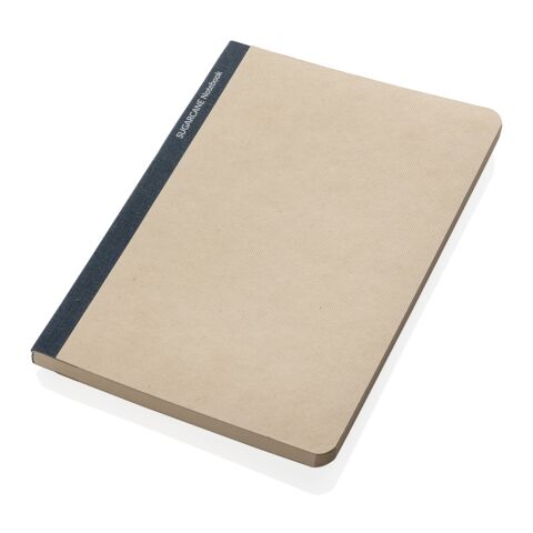 Stylo Bonsucro zertifiziertes Zuckerrohrpapier Notizbuch A5 blau | ohne Werbeanbringung | Nicht verfügbar | Nicht verfügbar