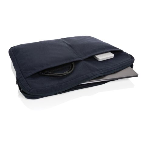 "Laluka AWARE™ 15,6"" Laptoptasche aus recycelter Baumwolle" marineblau | ohne Werbeanbringung | Nicht verfügbar | Nicht verfügbar | Nicht verfügbar